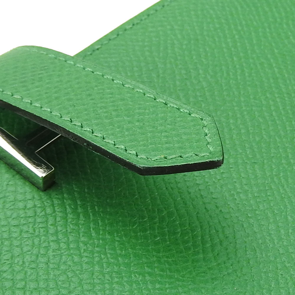 HERMES Long Wallet Purse Epsom Bamboo Beansufla Women Used