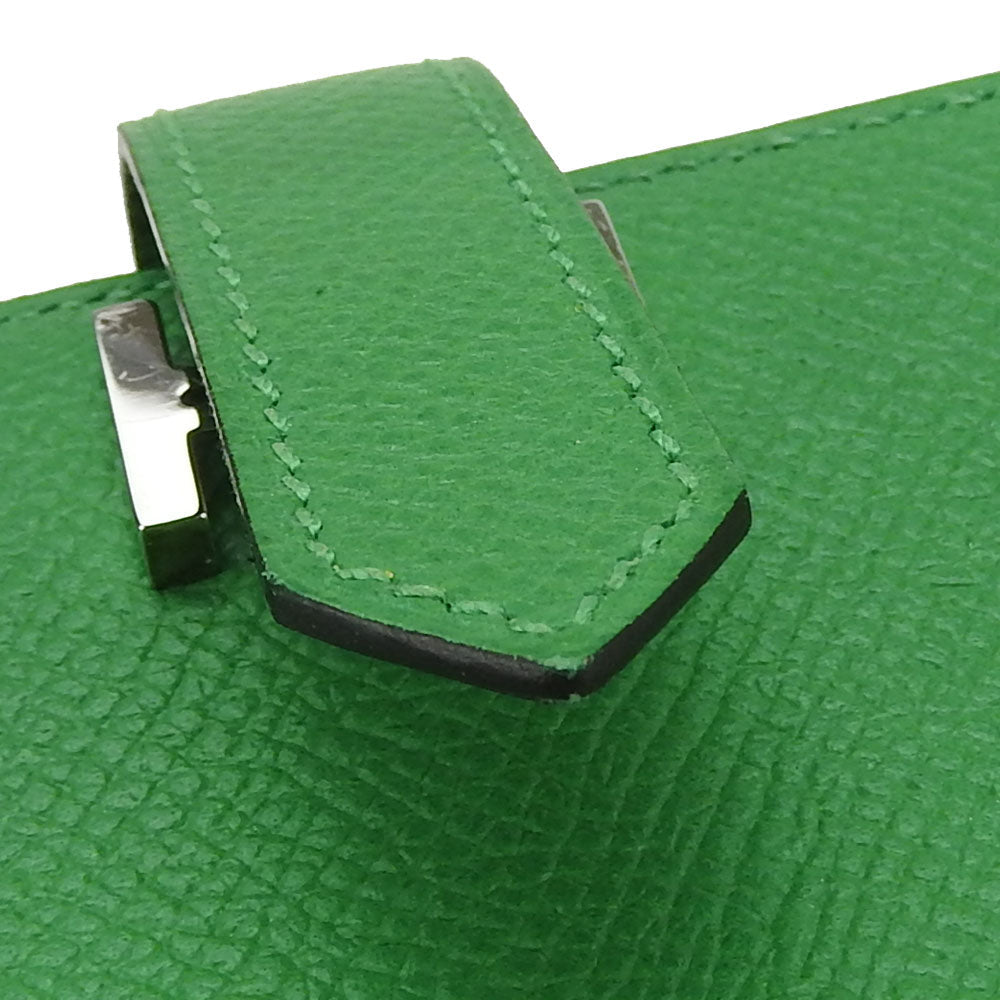 HERMES Long Wallet Purse Epsom Bamboo Beansufla Women Used