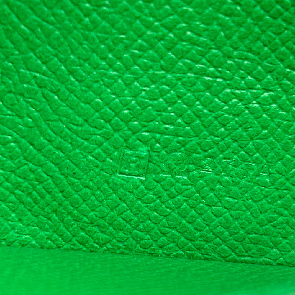HERMES Long Wallet Purse Epsom Bamboo Beansufla Women Used