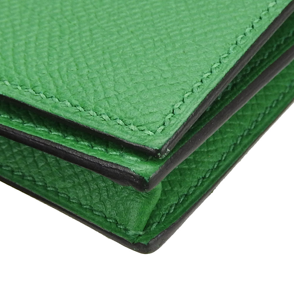 HERMES Long Wallet Purse Epsom Bamboo Beansufla Women Used