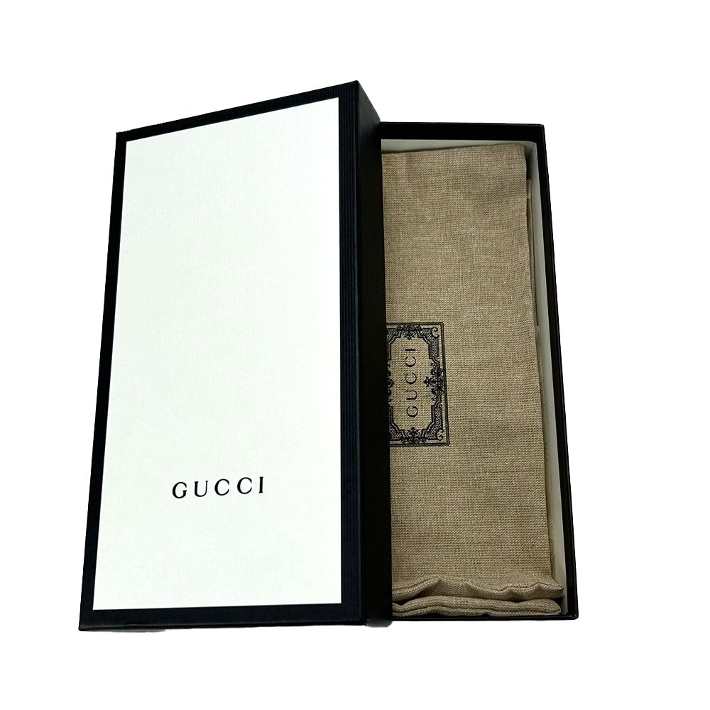 GUCCI Long Wallet Purse 673003 GG Supreme Canvas beige Interlocking G Women Used