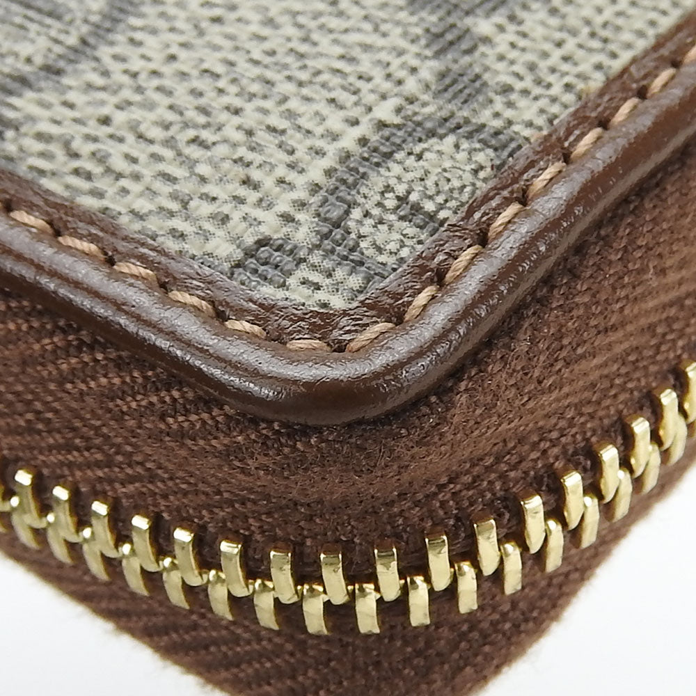GUCCI Long Wallet Purse 673003 GG Supreme Canvas beige Interlocking G Women Used