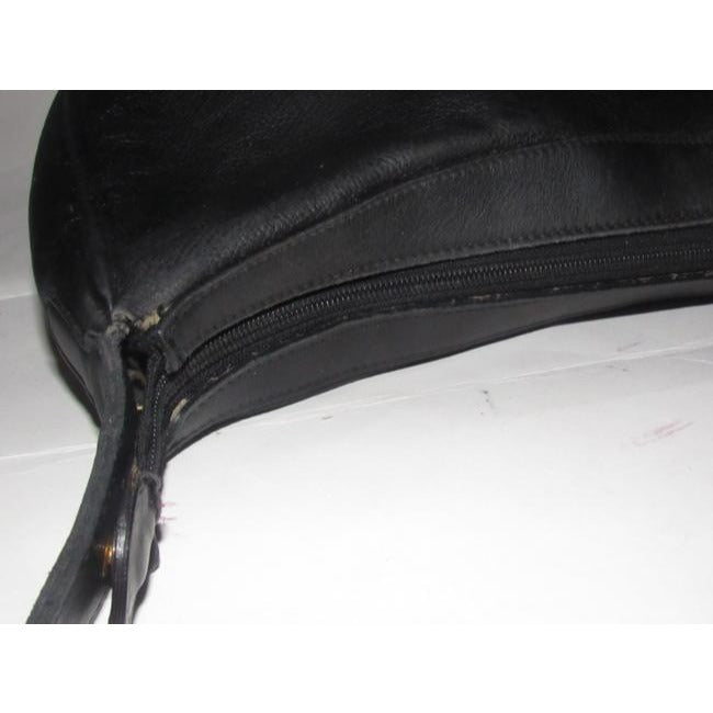 Gucci Xl Vintage Purses Black And Gg Leather Hobo Bag