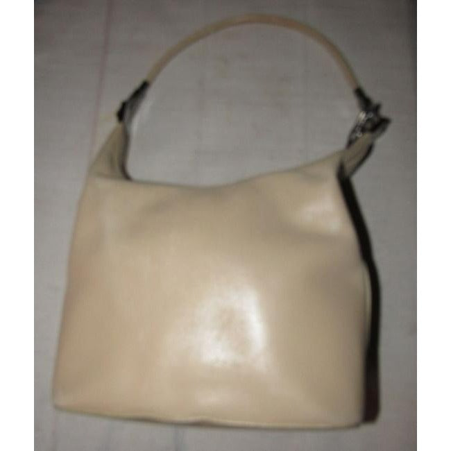 Gucci Shoulder Supple Style Cream Leather Hobo Bag