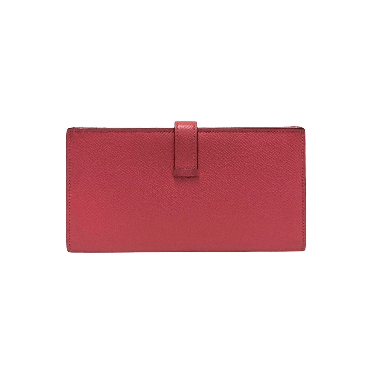 HERMES Long Wallet Purse Epsom pink Beansufla Women Used