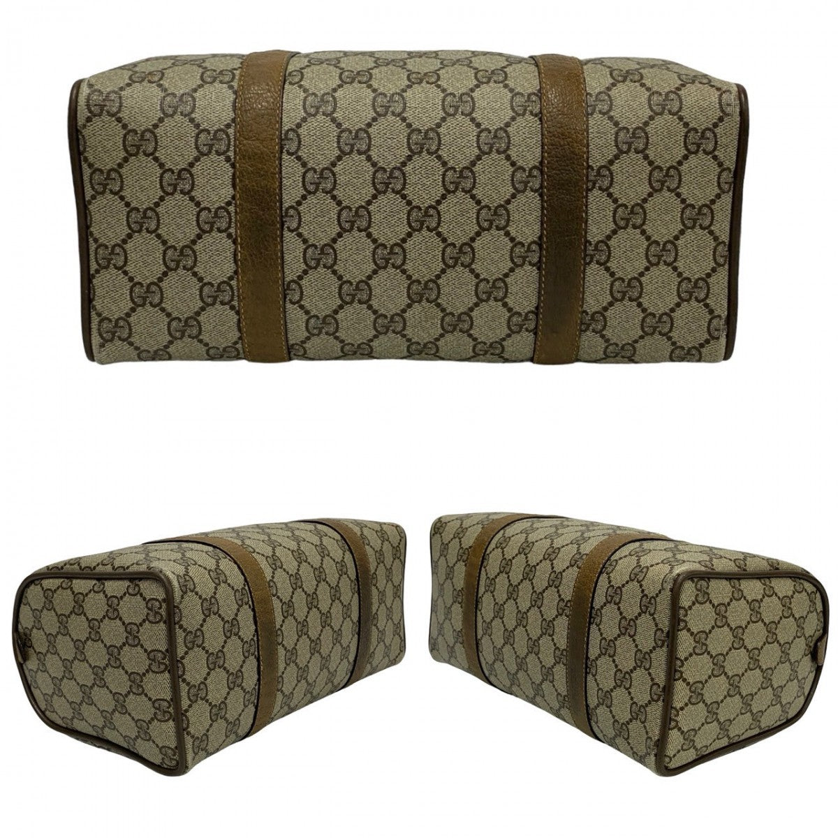 GUCCI Handbag leather Brown Sherry line