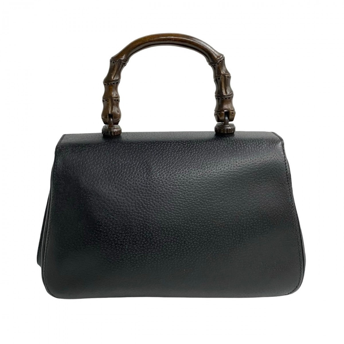 GUCCI Handbag leather black Bamboo