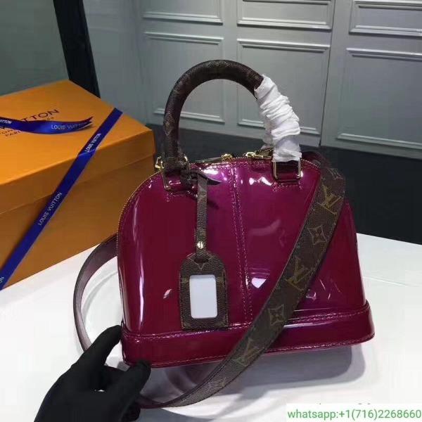 Louis Vuitton Alma BB Patent Leather Magenta
