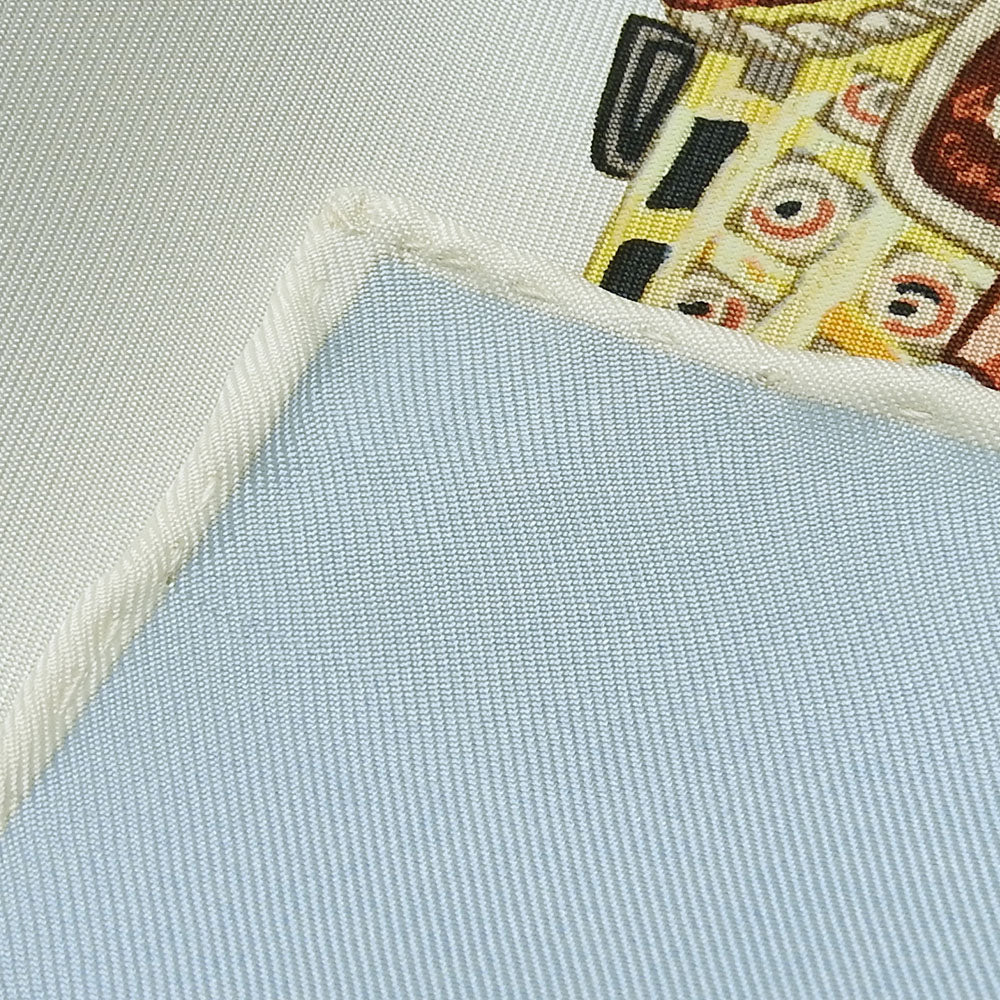 HERMES scarf silk Light blue Carre90 Women Used