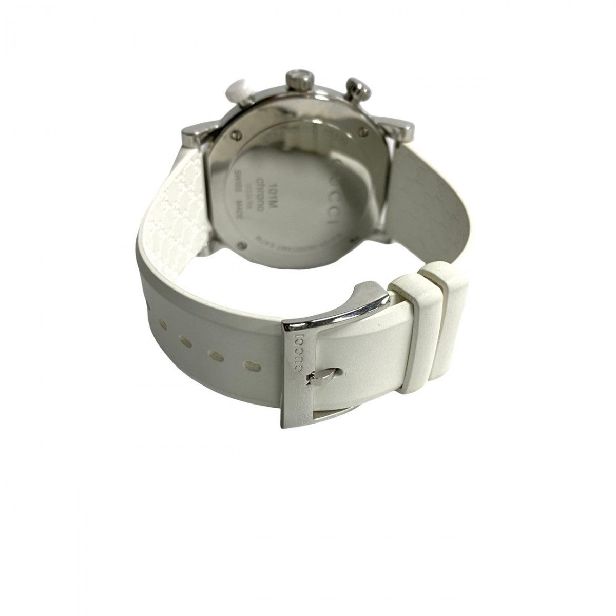 GUCCI Watches Quartz 101M YA101346 Stainless steel white G Chrono white dial