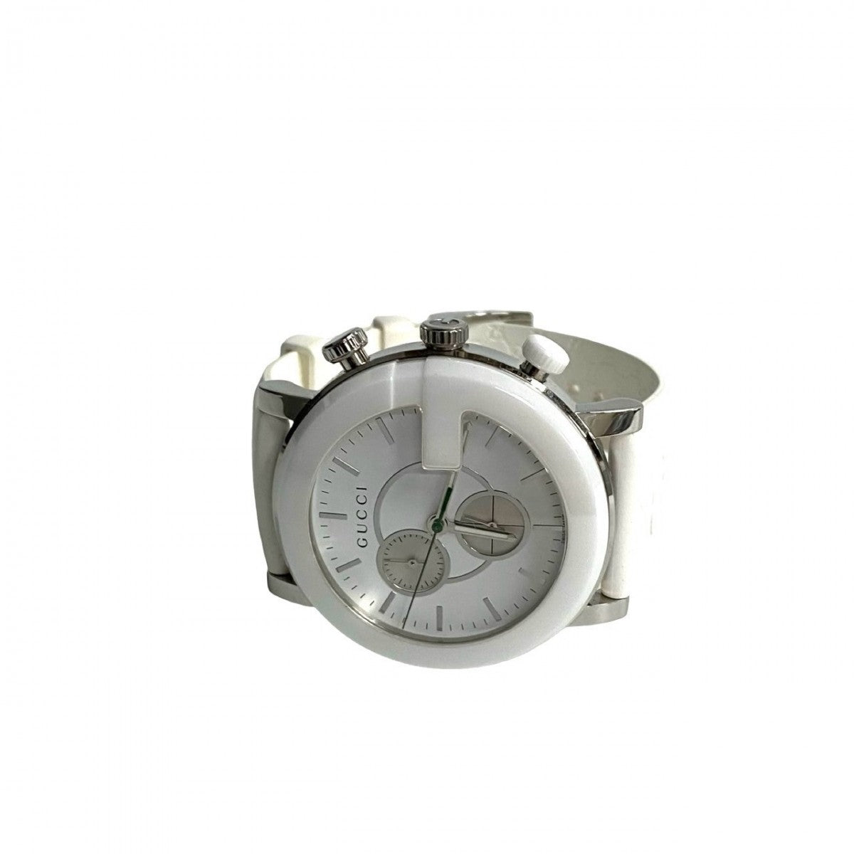 GUCCI Watches Quartz 101M YA101346 Stainless steel white G Chrono white dial
