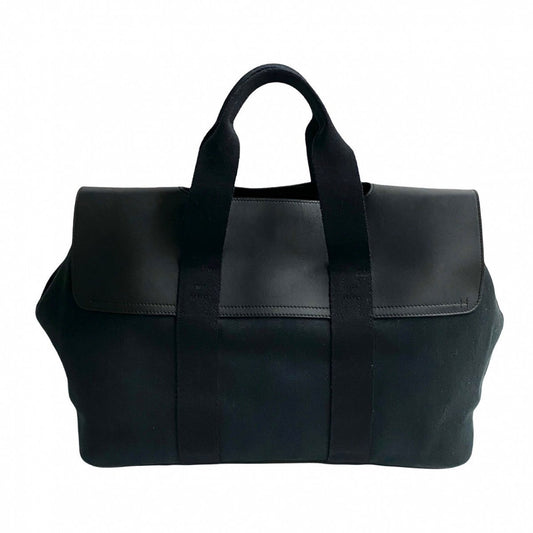 HERMES Handbag leather black Valparaiso MM
