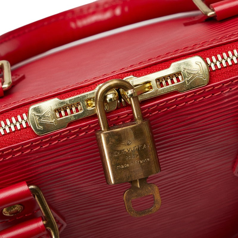 Louis Vuitton Epic Alma Bag Boston Bag M52147 Castilian Red Leather  Louis Vuitton
