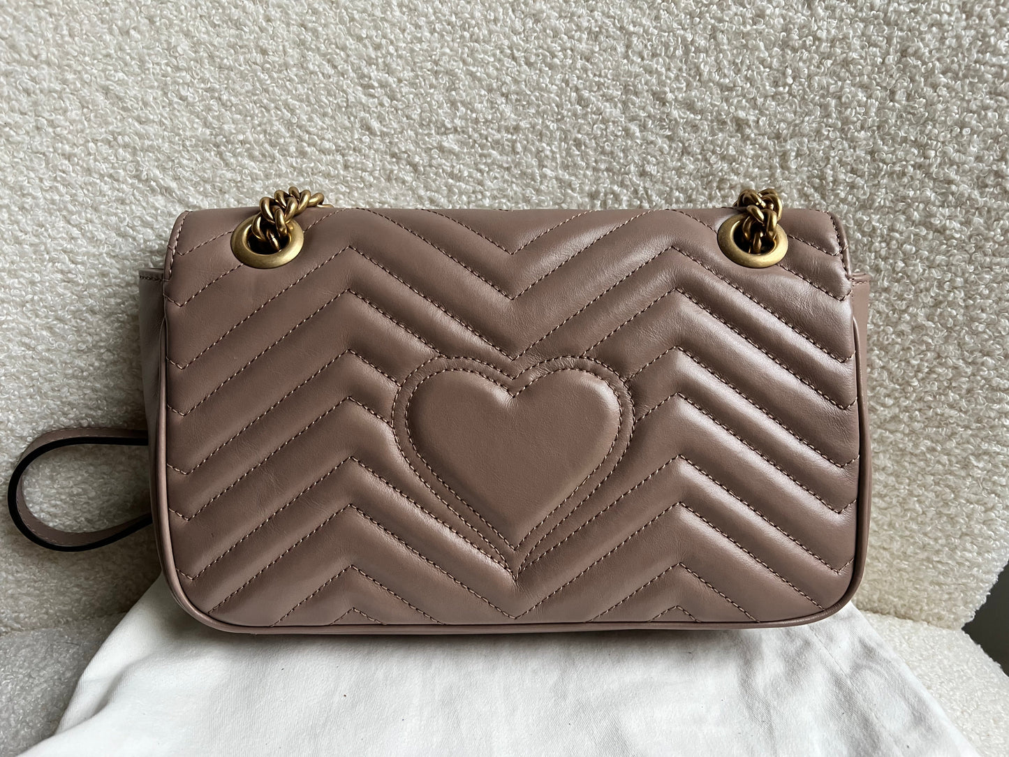 Gucci GG Dusty Pink Marmont Small Shoulder Bag (RRP £2070)