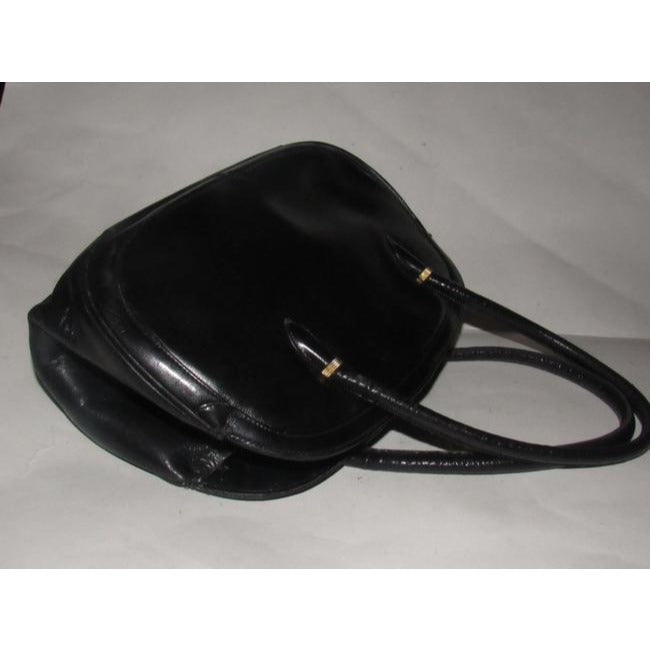 Gucci Top Handle Bag Black Leather Satchel