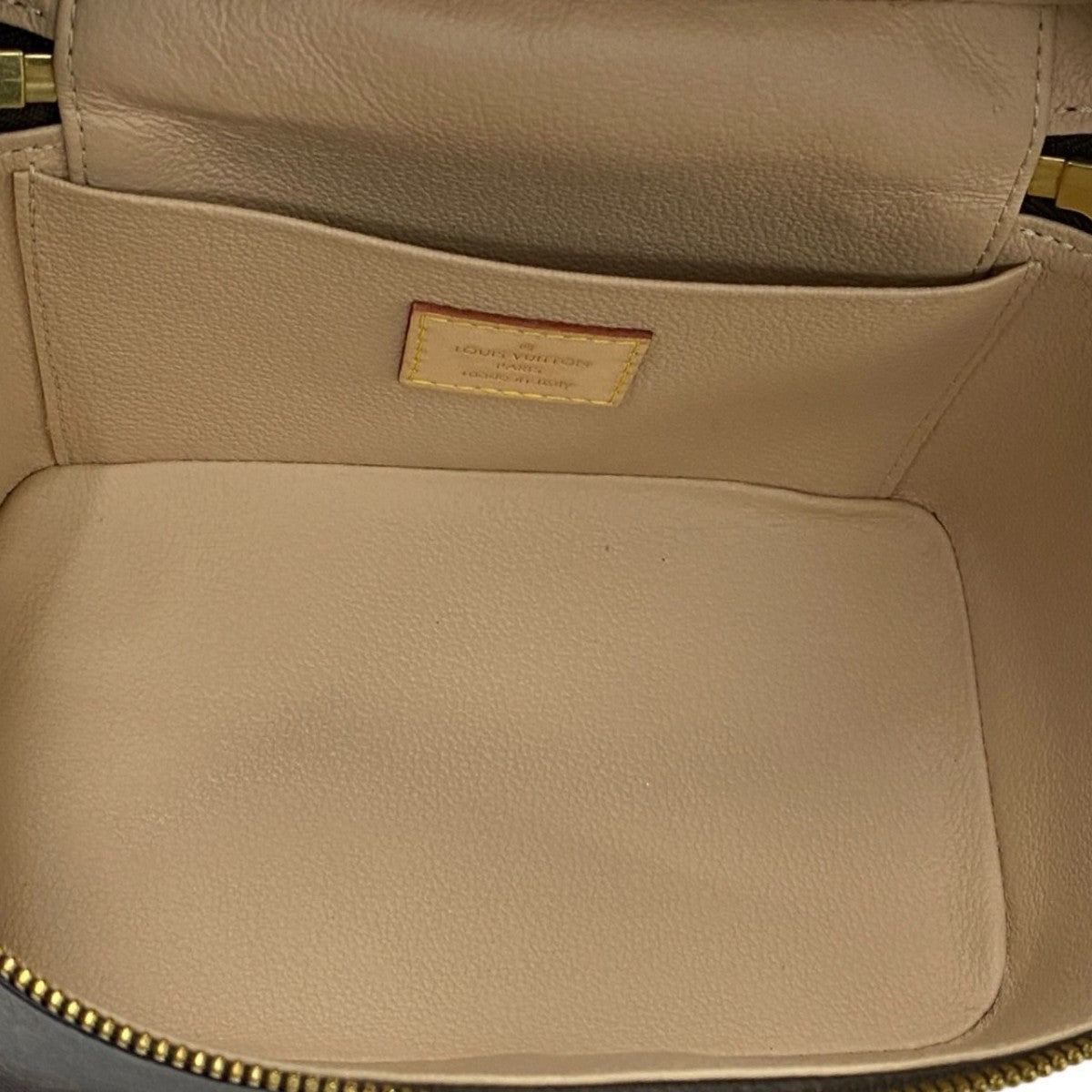 LOUIS VUITTON Handbag leather Brown Monogram Nice mini