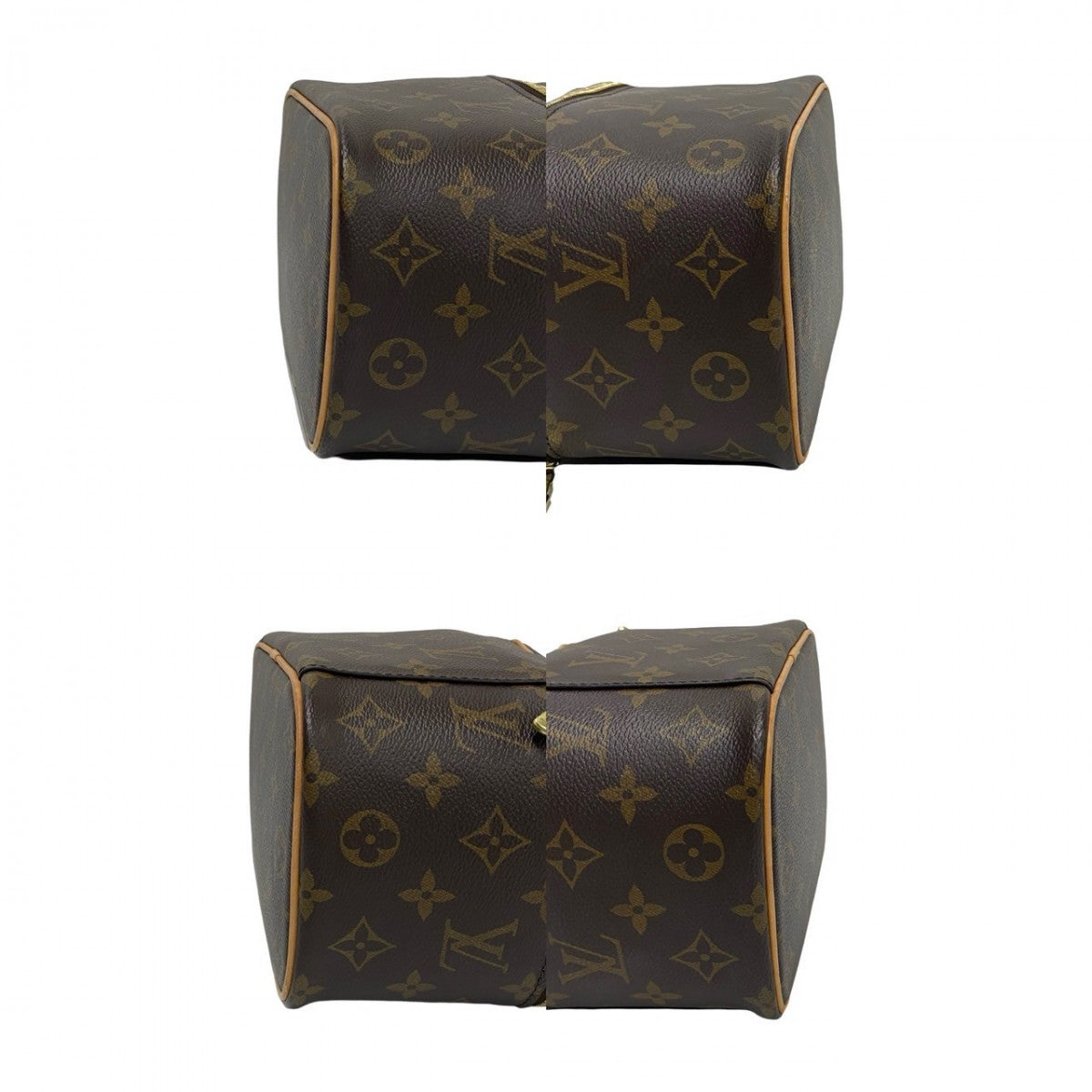 LOUIS VUITTON Handbag leather Brown Monogram Nice mini