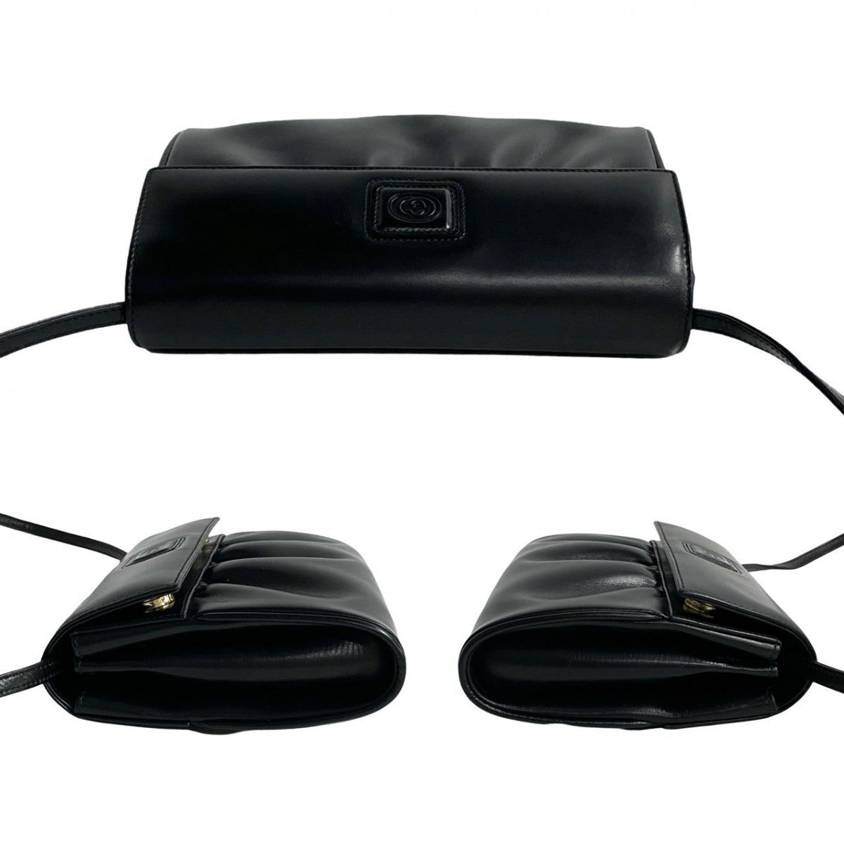 GUCCI Shoulder Bag leather black