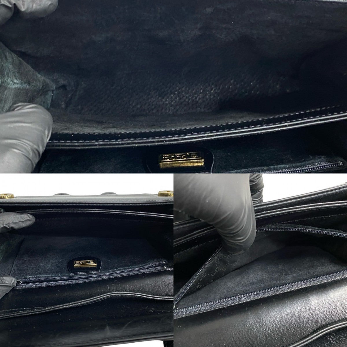 GUCCI Shoulder Bag leather black