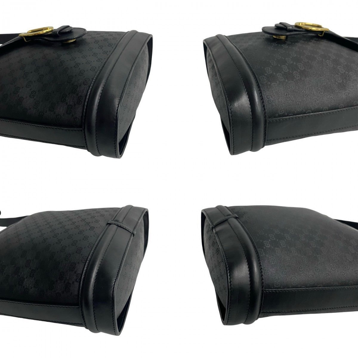 GUCCI Shoulder Bag leather black