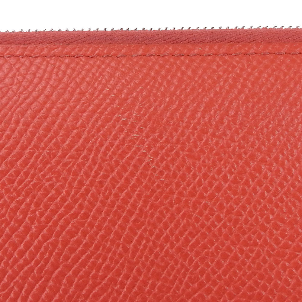 HERMES Long Wallet Purse Epsom Pink type Azap Long Silk Inn Women Used