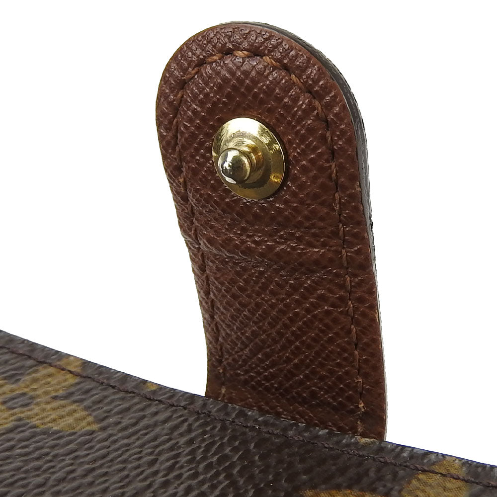 LOUIS VUITTON Bifold Wallet M61667 Monogram Brown Compact zip Women Used