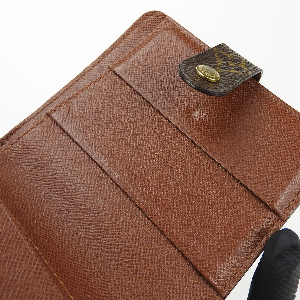 LOUIS VUITTON Bifold Wallet M61667 Monogram Brown Compact zip Women Used