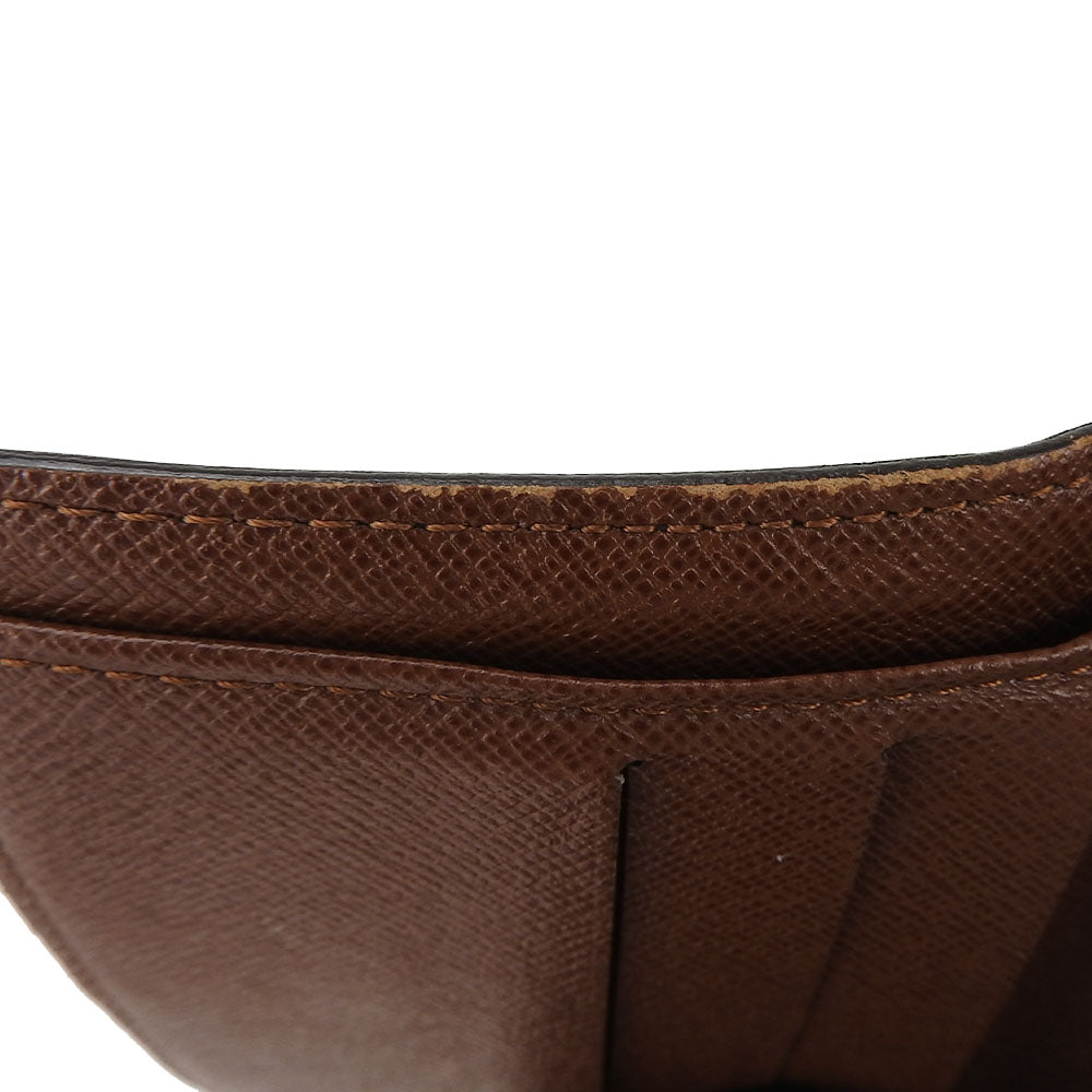 LOUIS VUITTON Bifold Wallet M61667 Monogram Brown Compact zip Women Used