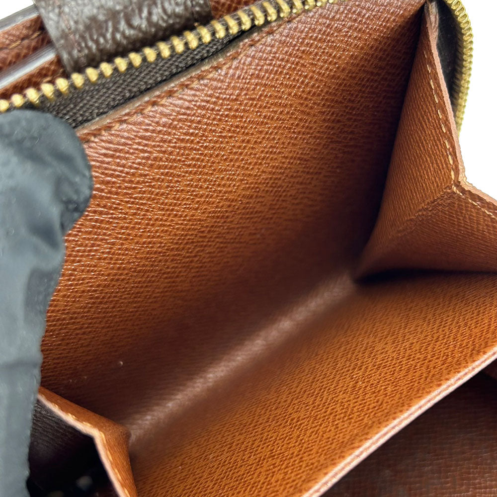 LOUIS VUITTON Bifold Wallet M61667 Monogram Brown Compact zip Women Used