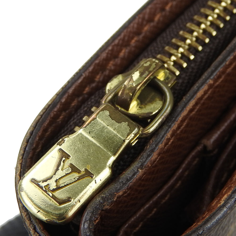 LOUIS VUITTON Bifold Wallet M61667 Monogram Brown Compact zip Women Used