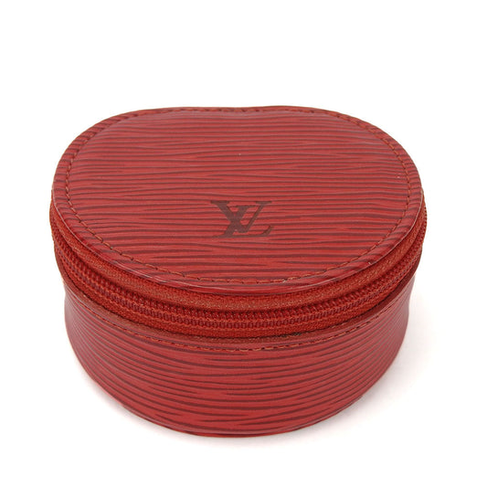 LOUIS VUITTON Accessory pouch M48227 Epi Leather Castilian red Ecran Bijoux unisex(Unisex) Used