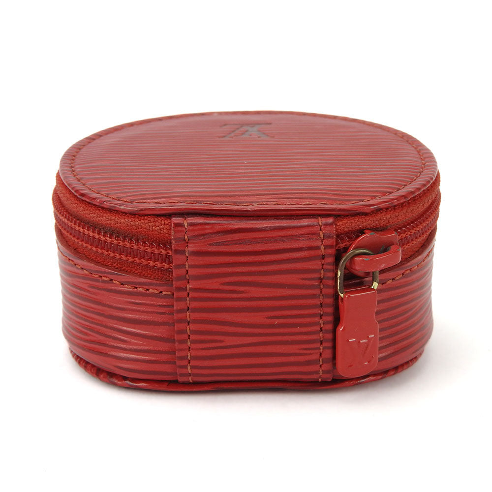 LOUIS VUITTON Accessory pouch M48227 Epi Leather Castilian red Ecran Bijoux unisex(Unisex) Used