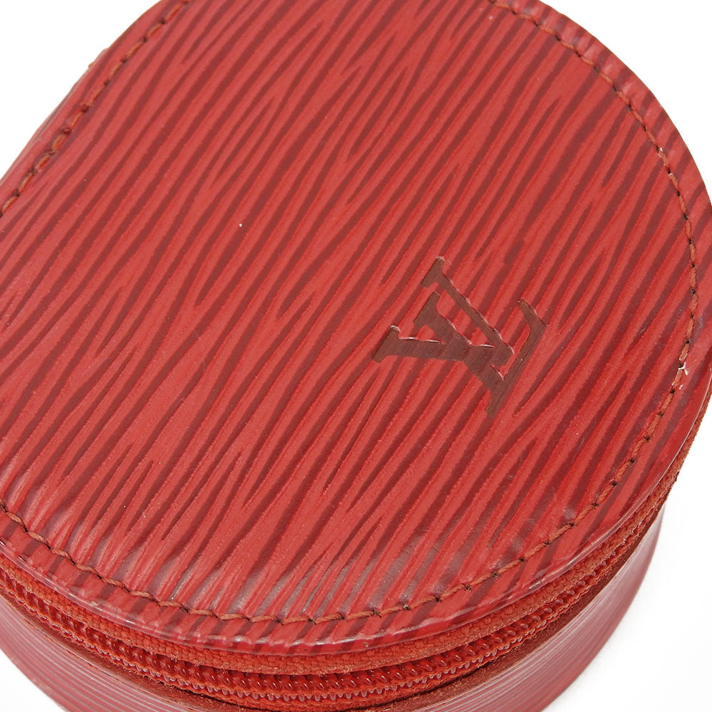 LOUIS VUITTON Accessory pouch M48227 Epi Leather Castilian red Ecran Bijoux unisex(Unisex) Used