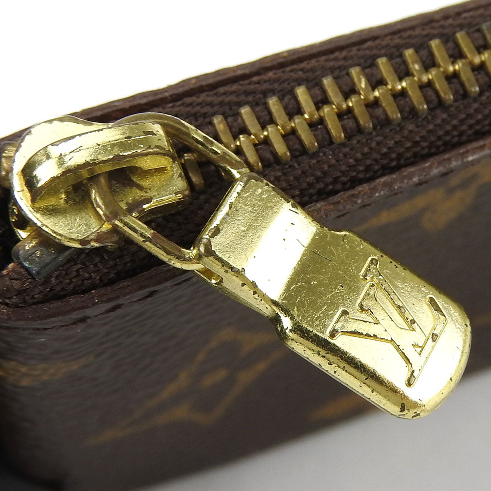 LOUIS VUITTON Coin case M62650 Monogram Brown Pochette Kle