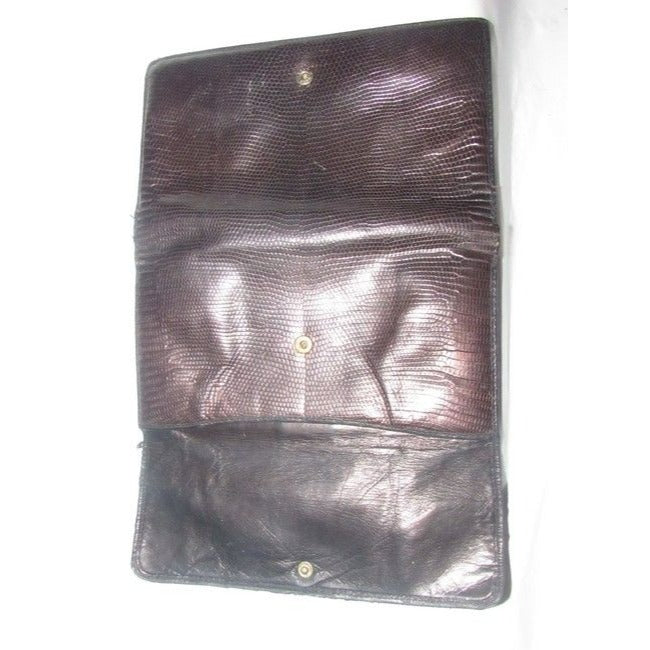 Gucci Brown Snakeskin And Smooth Leather Vintage Wallet
