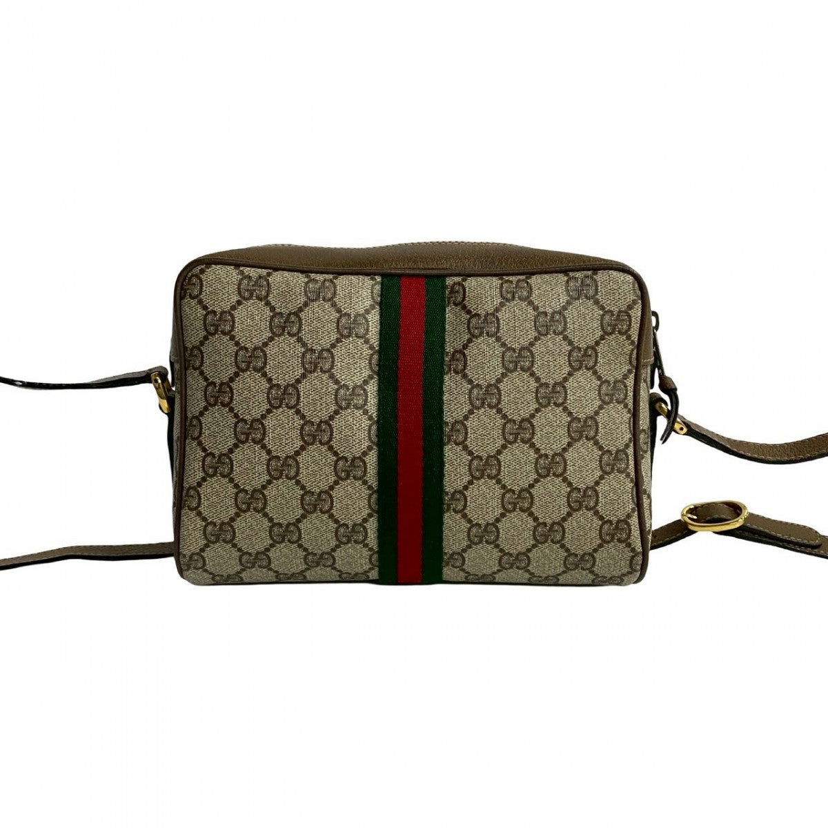GUCCI Shoulder Bag leather Brown Sherry line