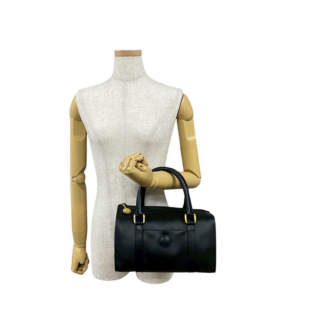 GUCCI Handbag leather black