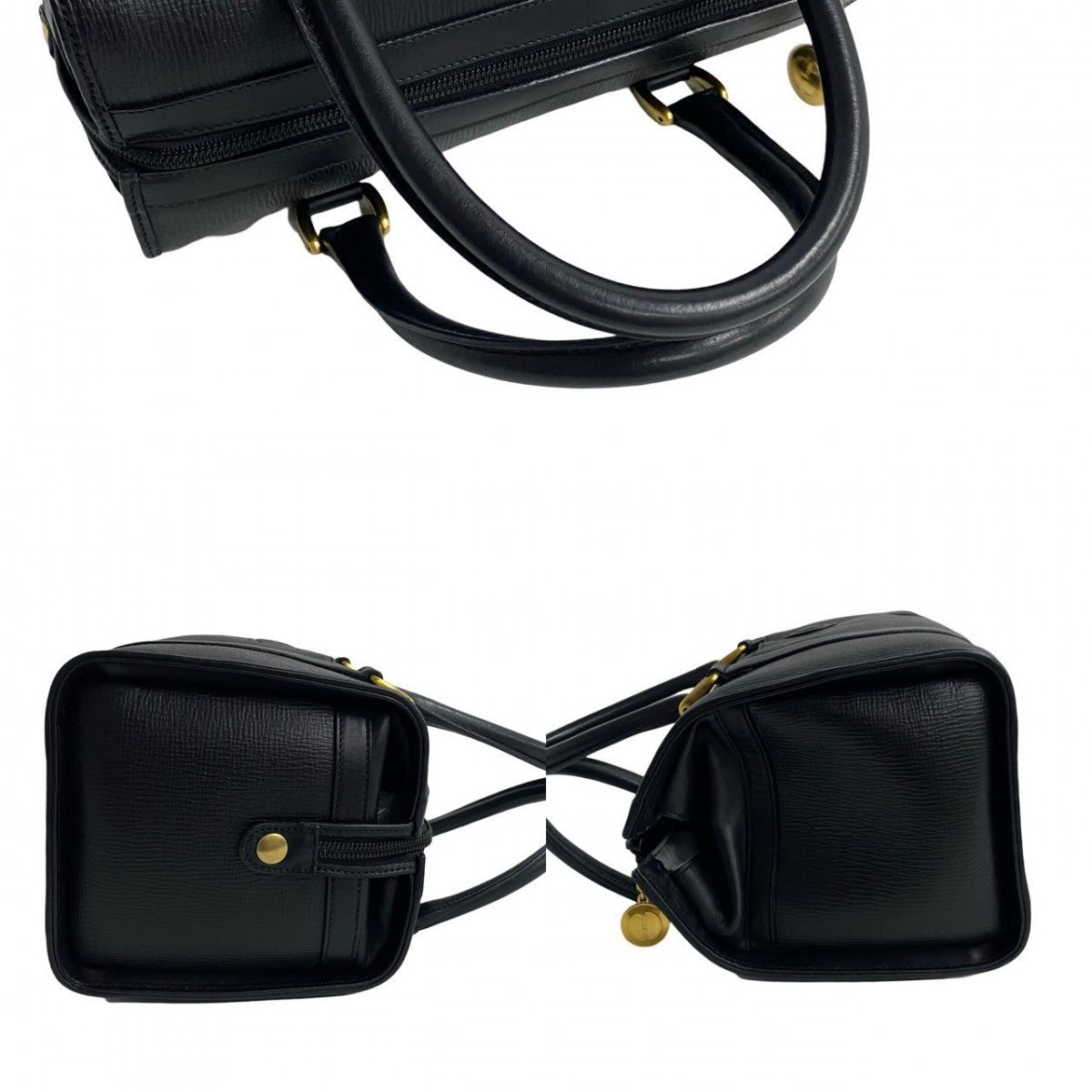 GUCCI Handbag leather black