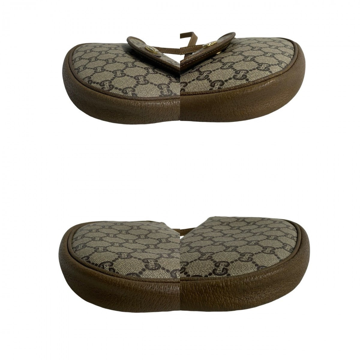 GUCCI Shoulder Bag leather Brown