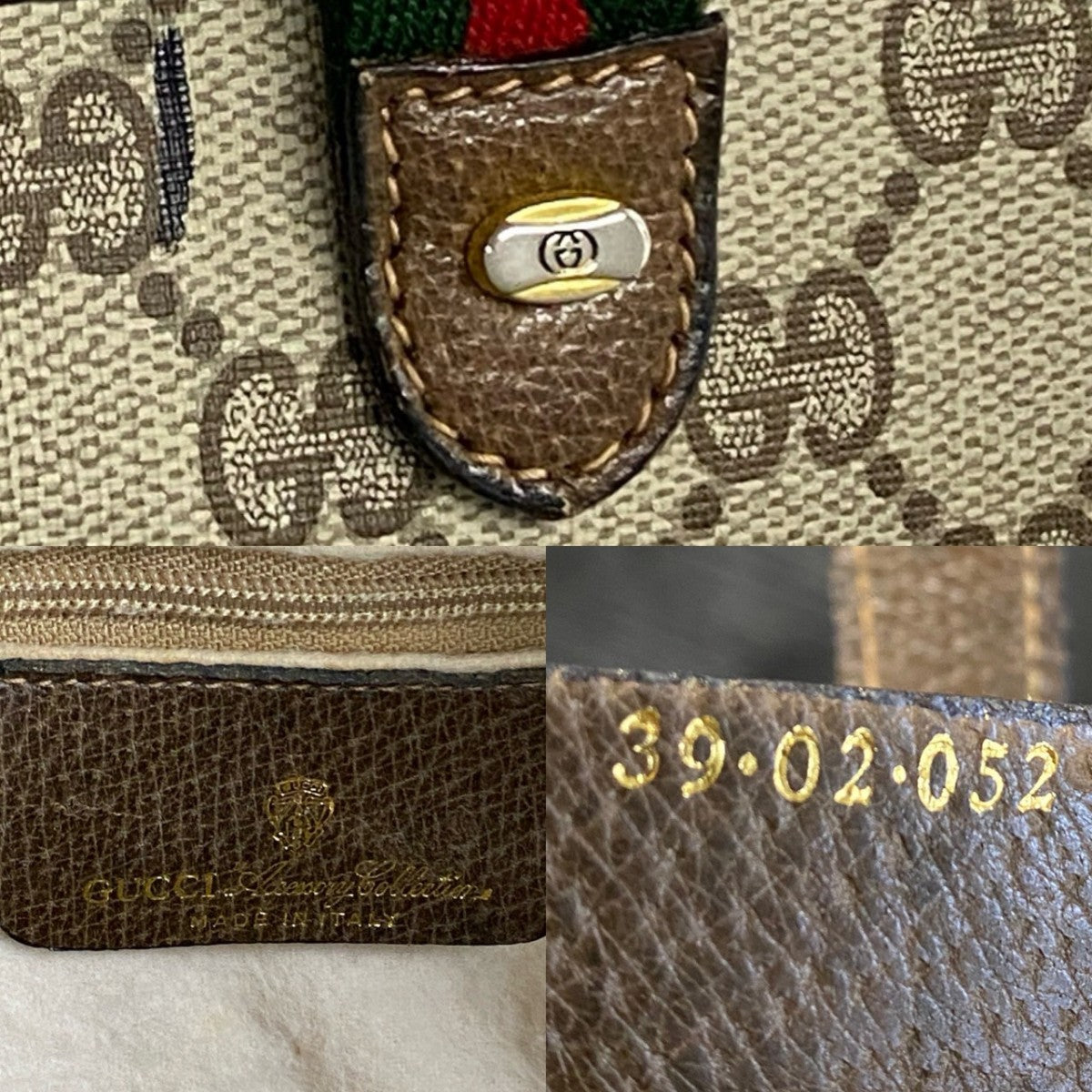 GUCCI Handbag leather Brown Sherry line