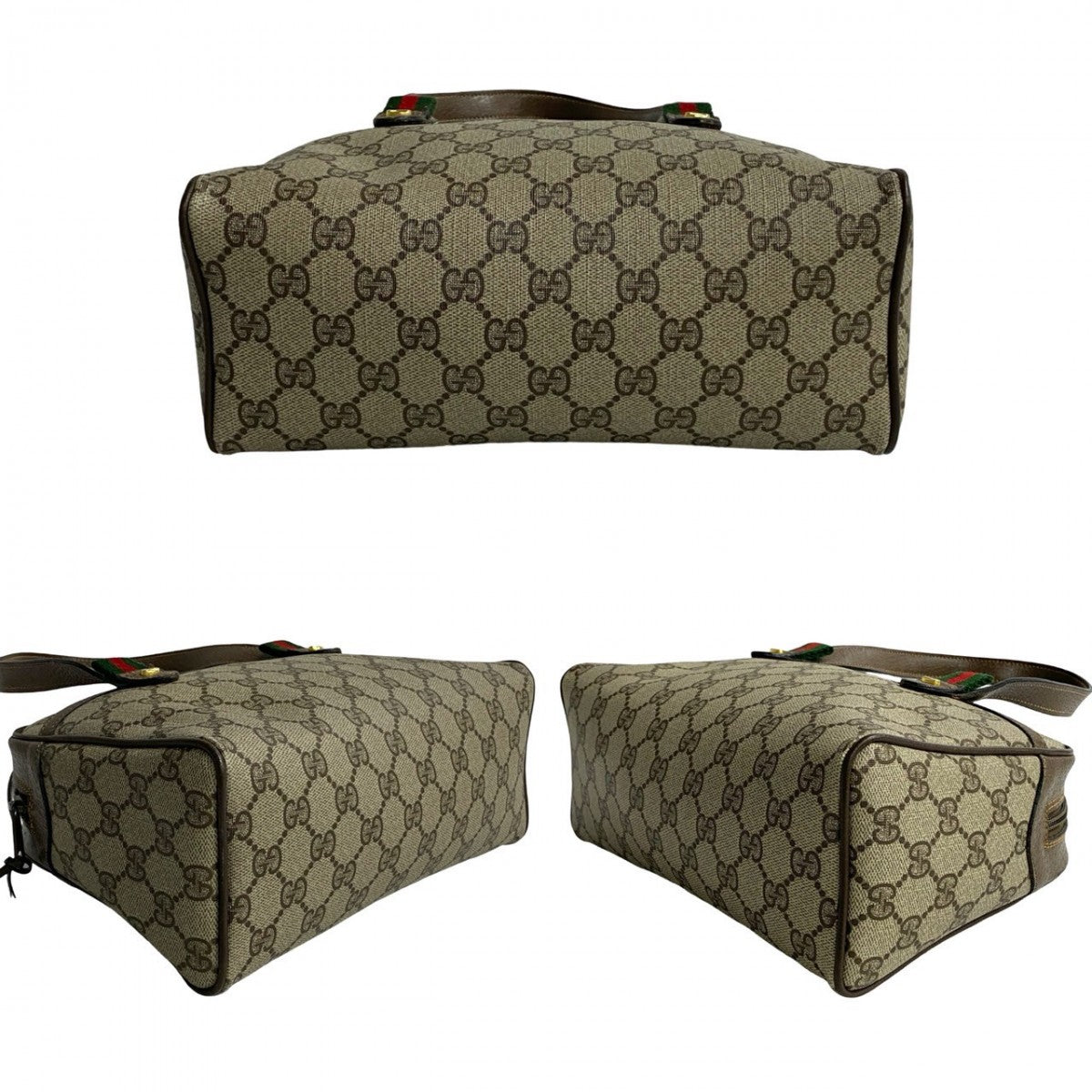 GUCCI Handbag leather Brown Sherry line