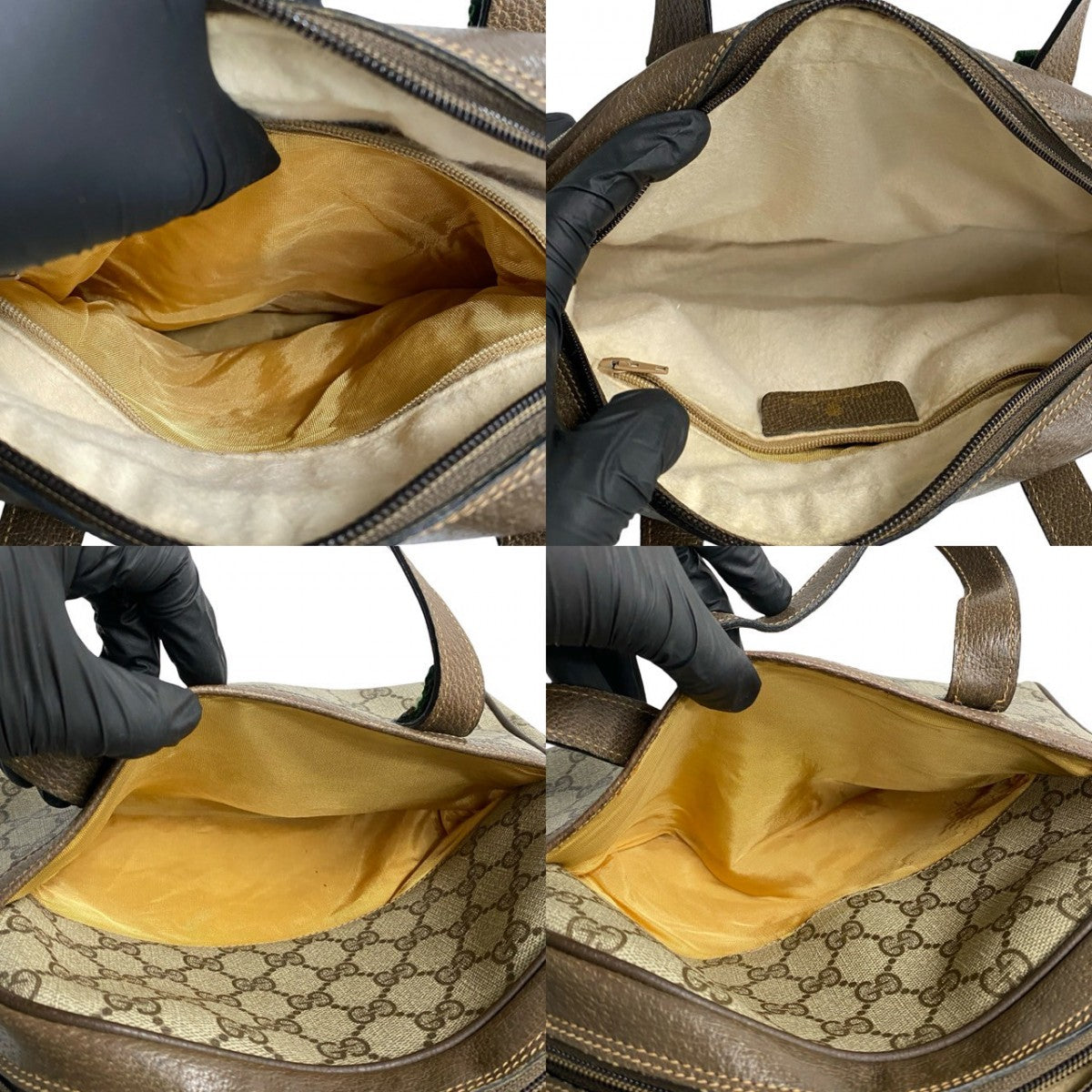GUCCI Handbag leather Brown Sherry line