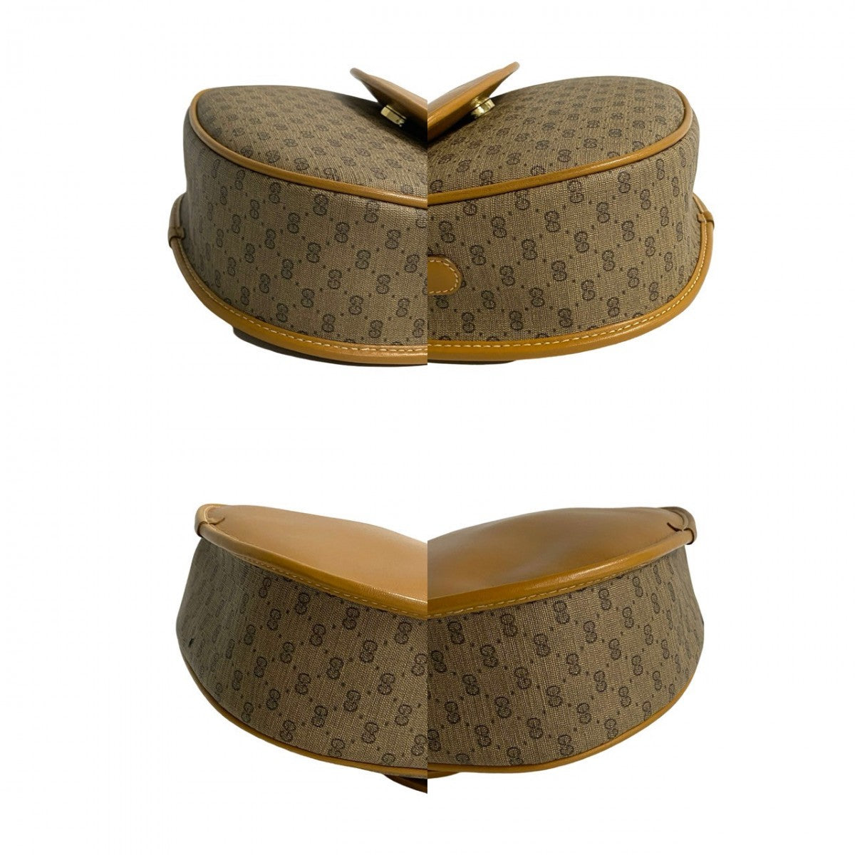 GUCCI Shoulder Bag leather Brown