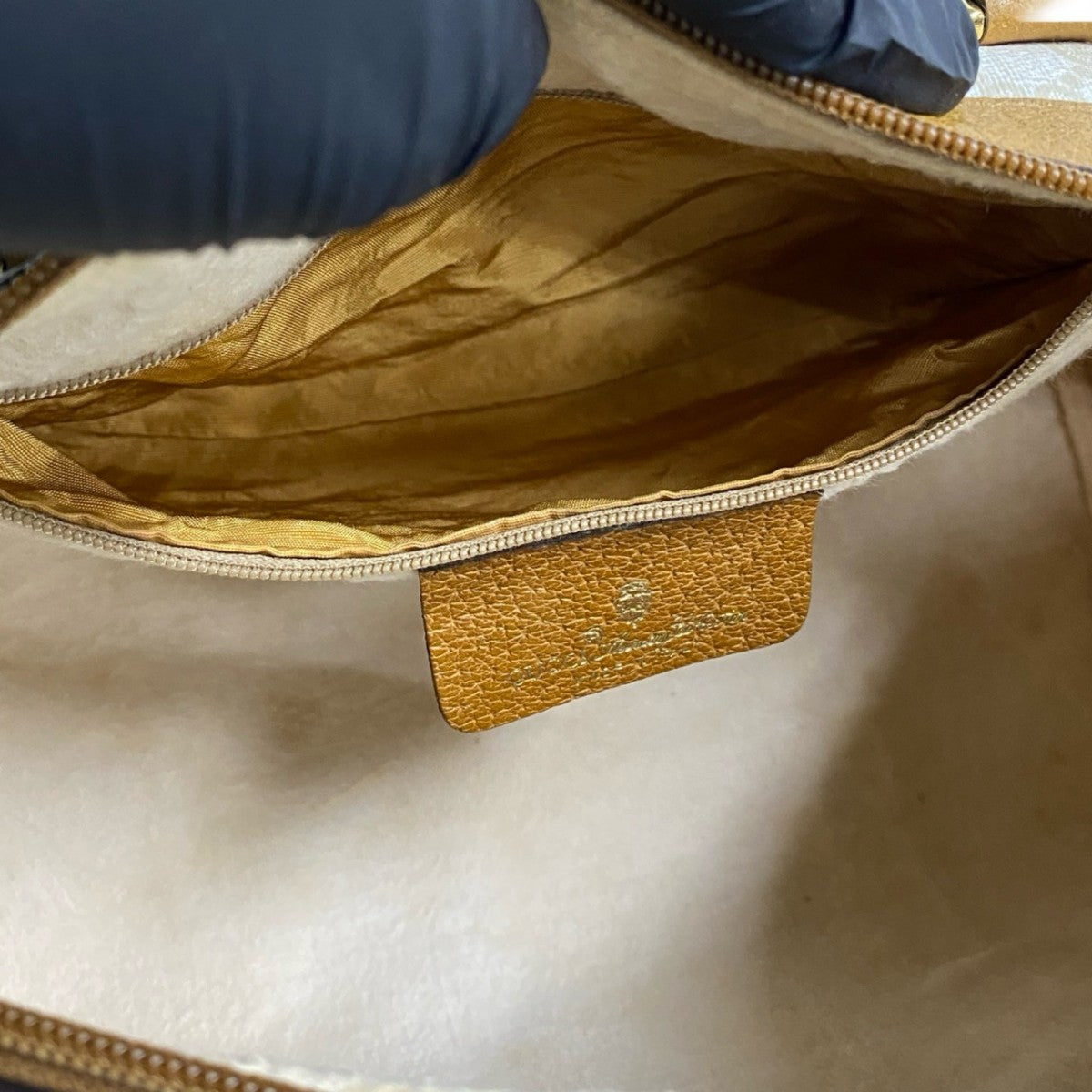 GUCCI Handbag leather white Old Gucci