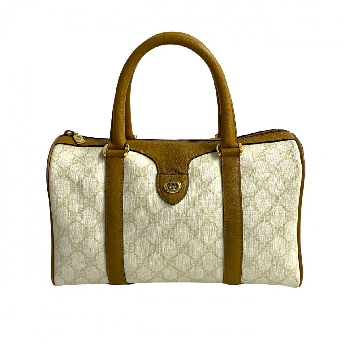 GUCCI Handbag leather white Old Gucci