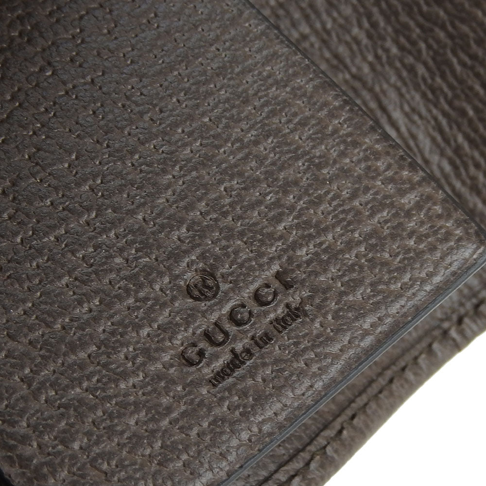 GUCCI Key case Key holder  603732 GG Supreme canvas, leather beige Off deer unisex(Unisex) Used