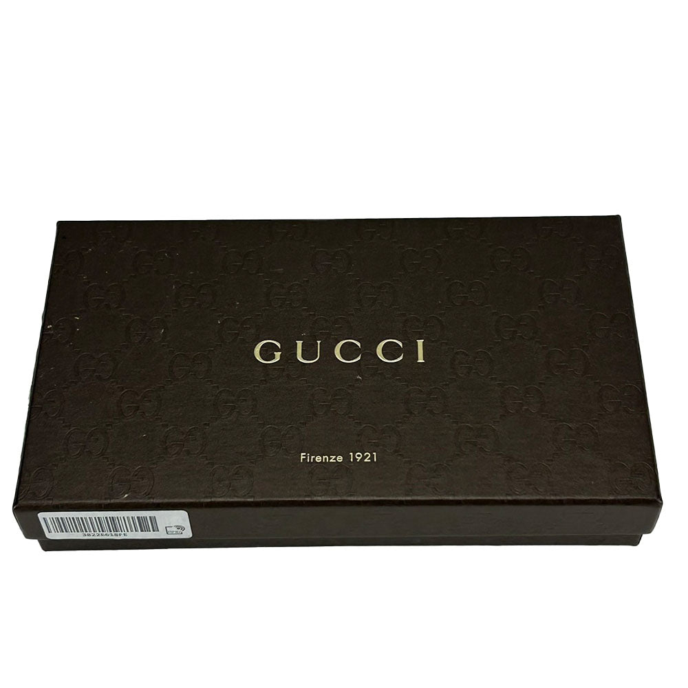 GUCCI Long Wallet Purse 449347 leather pink Interlocking Women Used