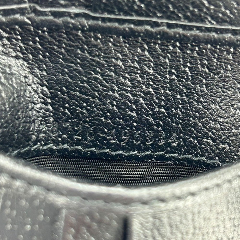 GUCCI Bill Compartment 428726 leather black unisex(Unisex) Used