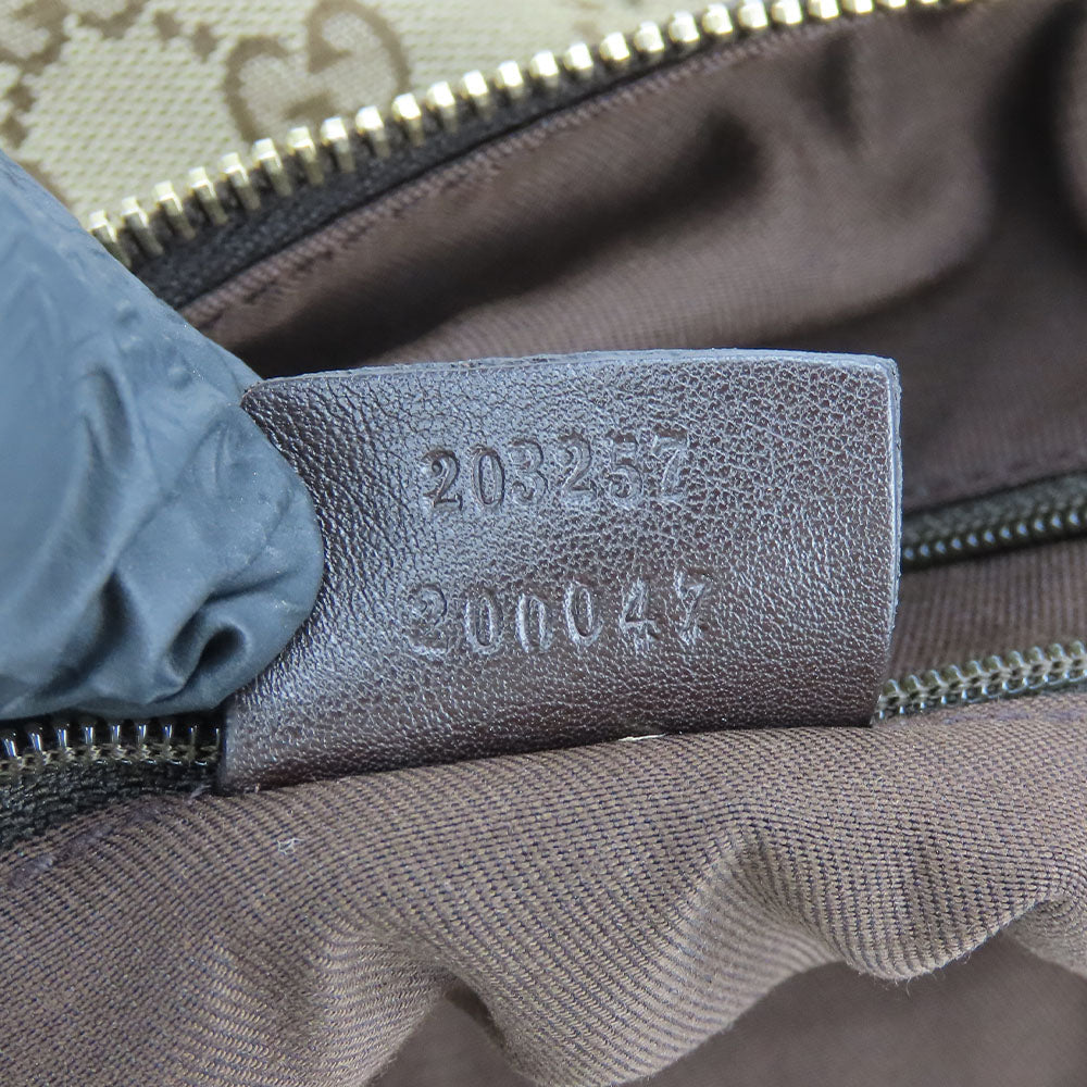 GUCCI Shoulder Bag 203257 GG canvas beige Abbey unisex(Unisex) Used