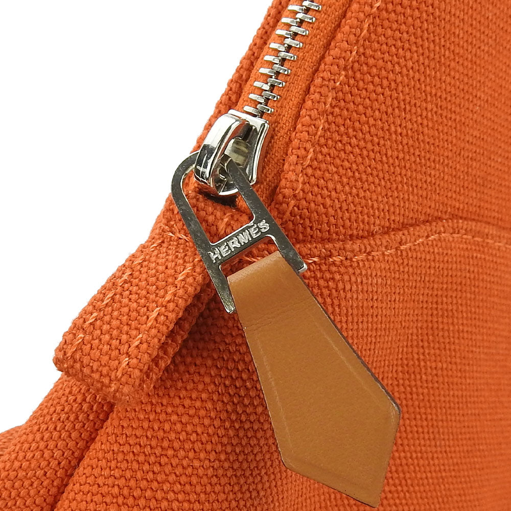 HERMES Pouch cotton ORANGE FEU Bolide Mini Mini Women Used